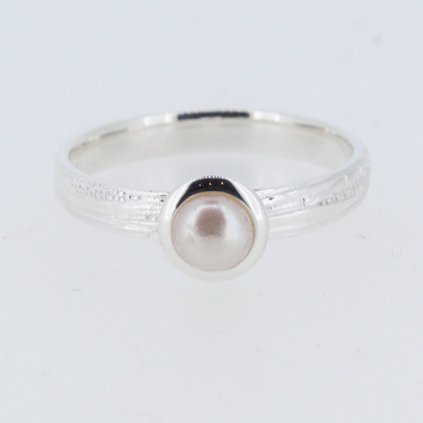 Textured Pearl Ring