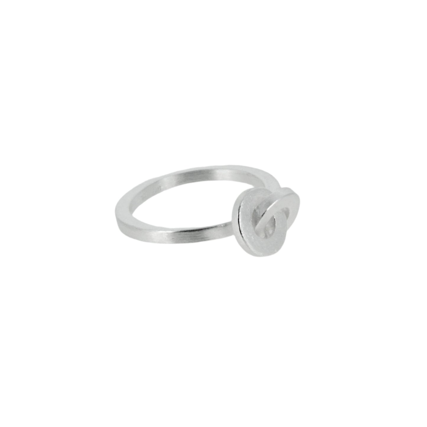 Silver Linked Circle Ring