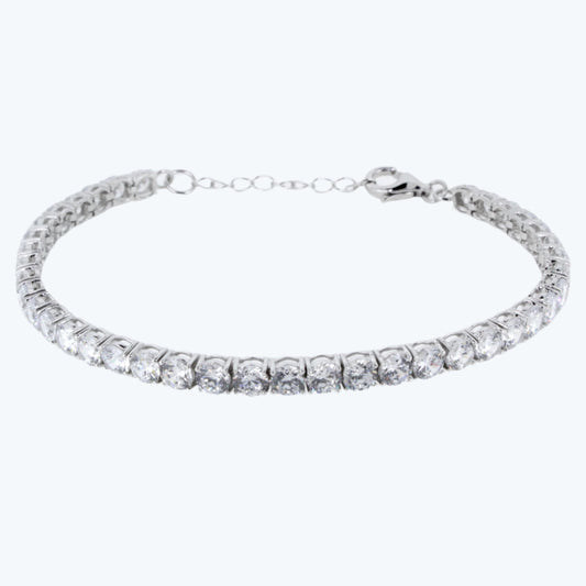 Silver CZ Tennis Bracelet