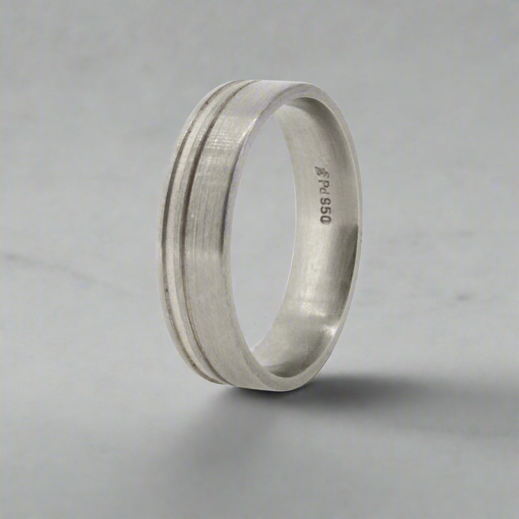 Mens Palladium Wedding Ring