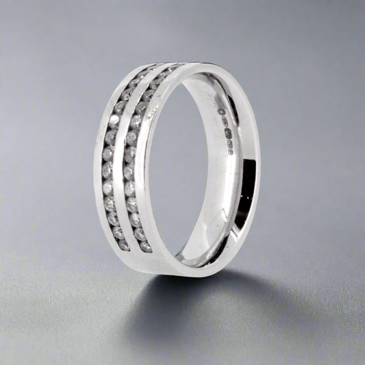 White Gold and Diamond Ring