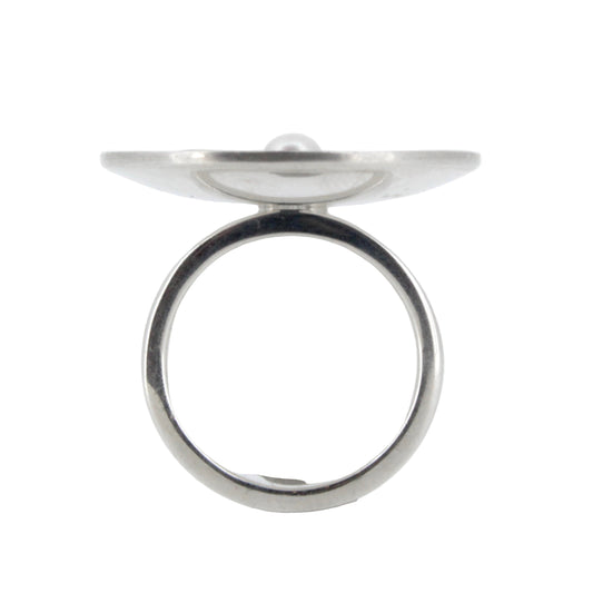 Pearl Lilypad Ring