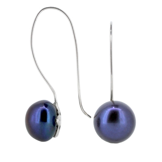 Peacock Pearl Drop Earrings