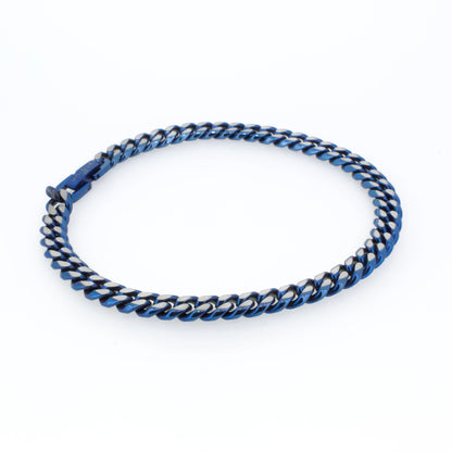 Stainless Steel Blue Chain Bracelet