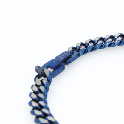Stainless Steel Blue Chain Bracelet