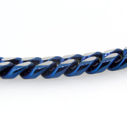 Stainless Steel Blue Chain Bracelet