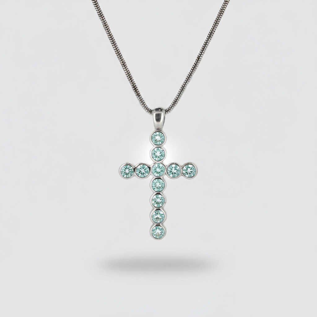 Gemstone Cross Pendant