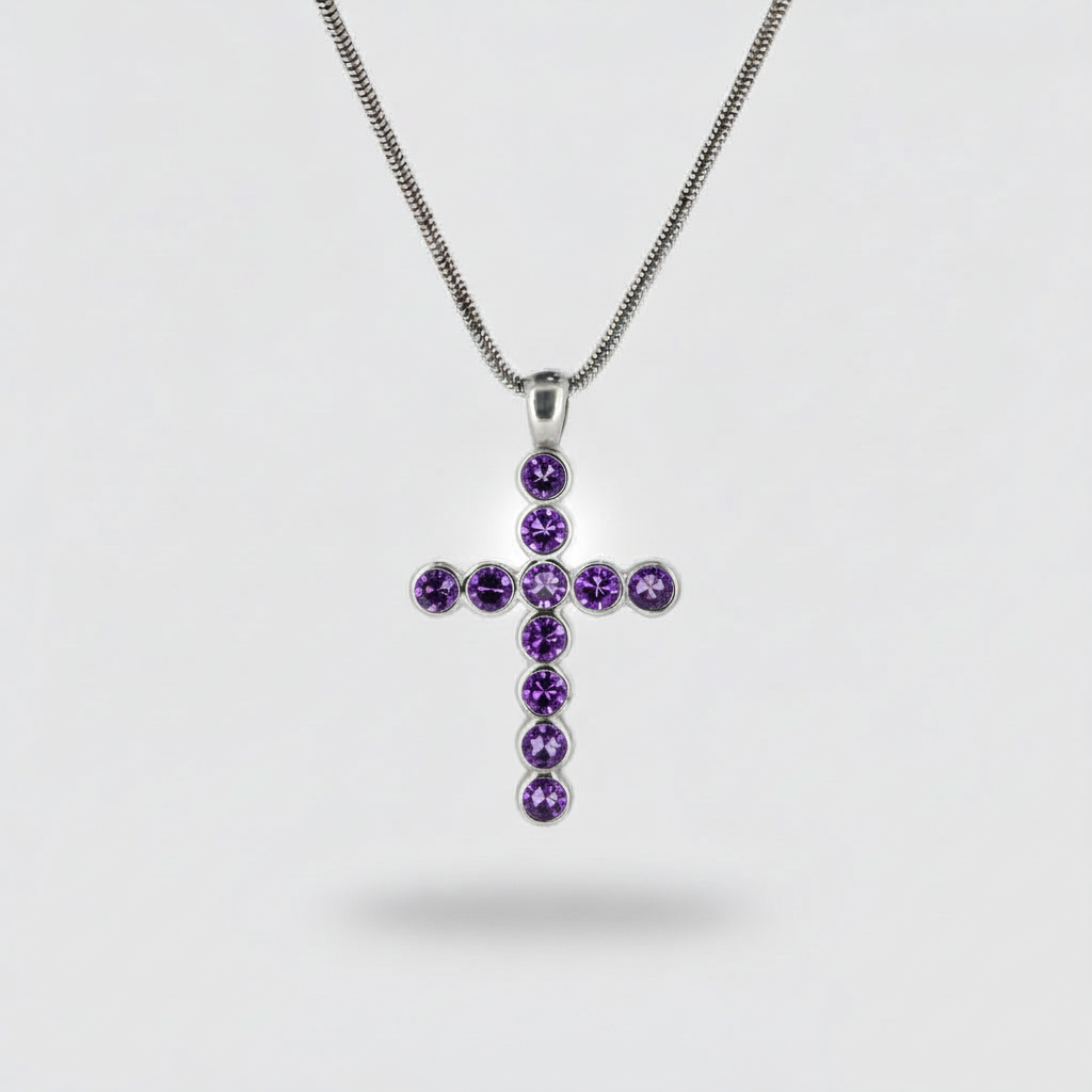 Gemstone Cross Pendant