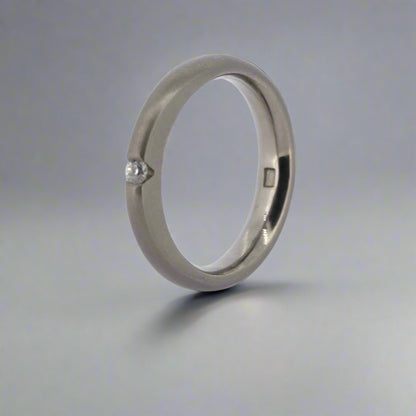 Titanium and Diamond Ring