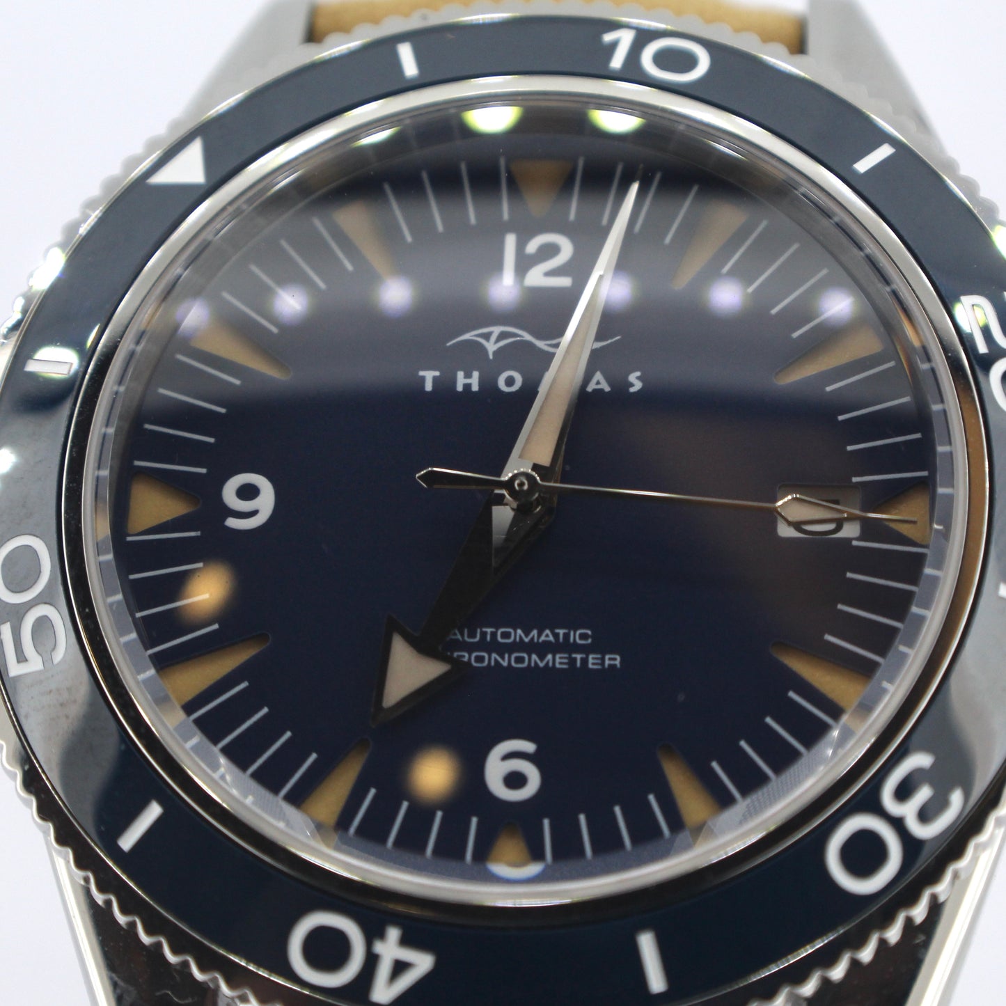 Thomas Diver 40mm Automatic Watch with Date