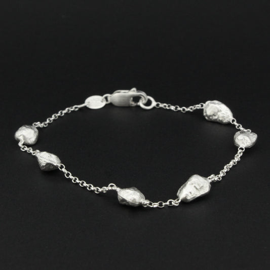 Silver Pebble Bracelet