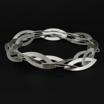 Silver Leaf Link Necklace