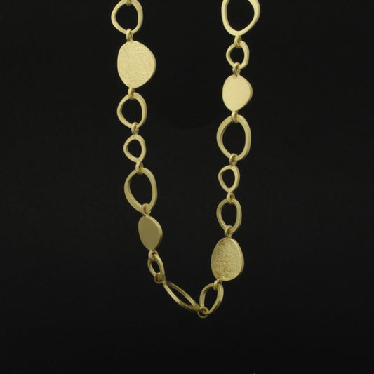 Gold Vermeil Circle Necklace