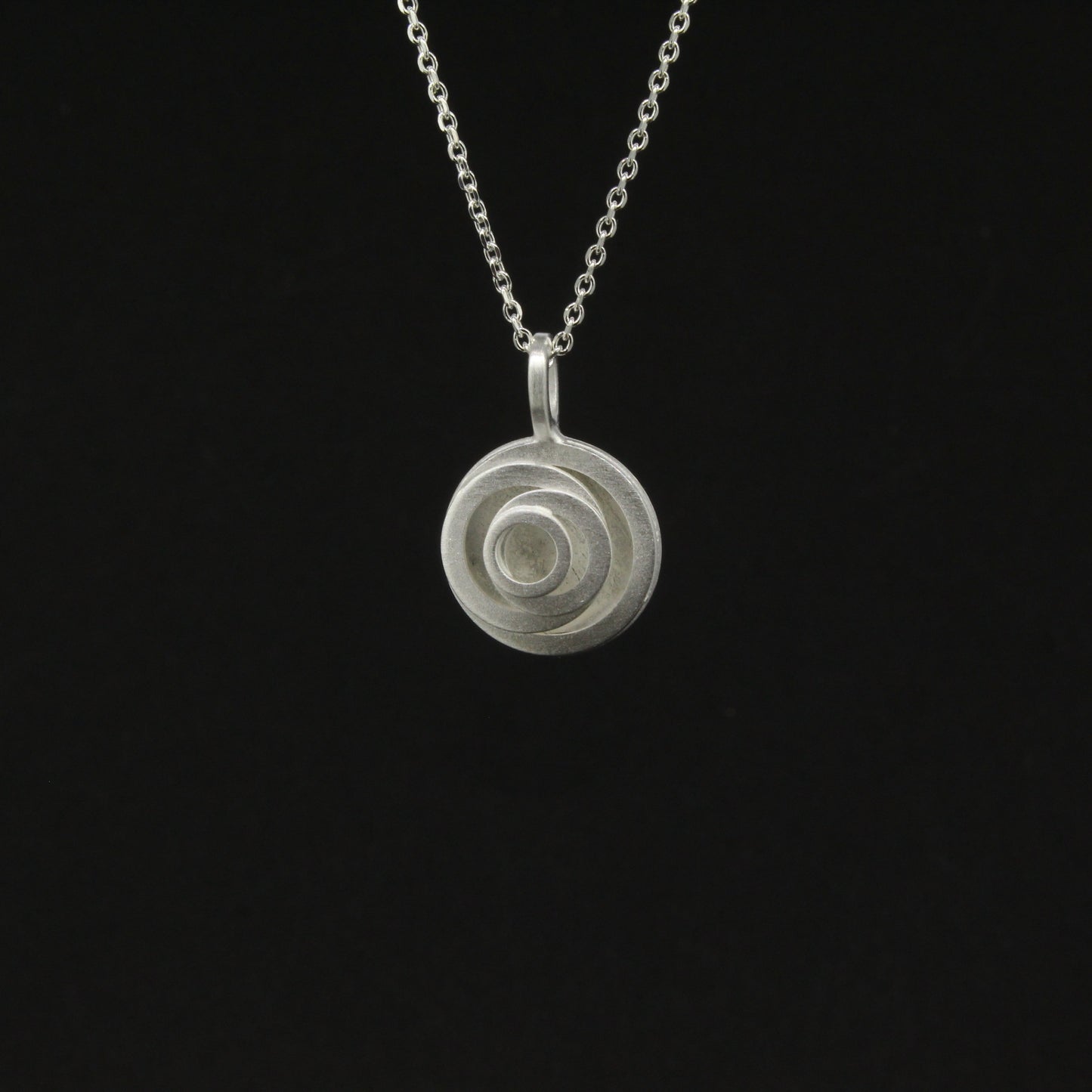 Silver Spiralling Pendant