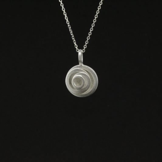 Silver Spiralling Pendant