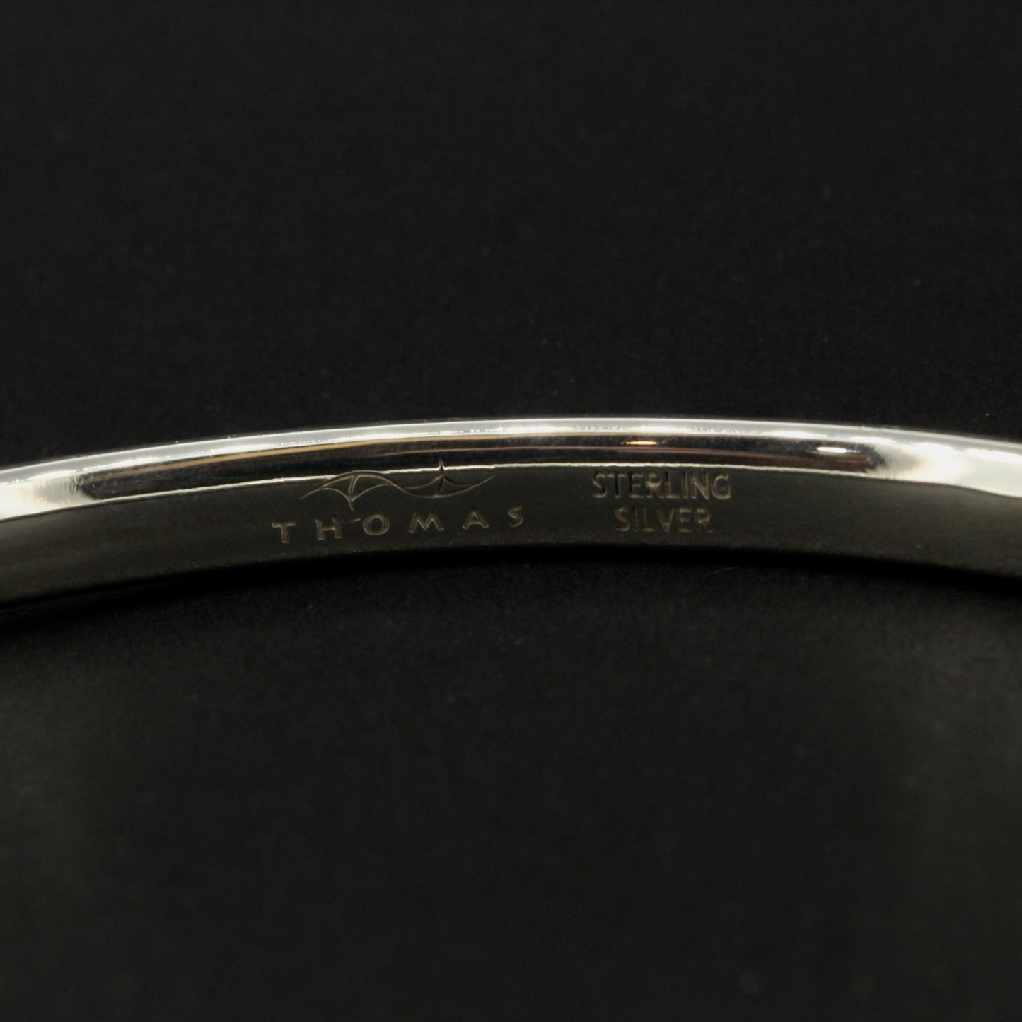 Silver Heavy Oval Bangle