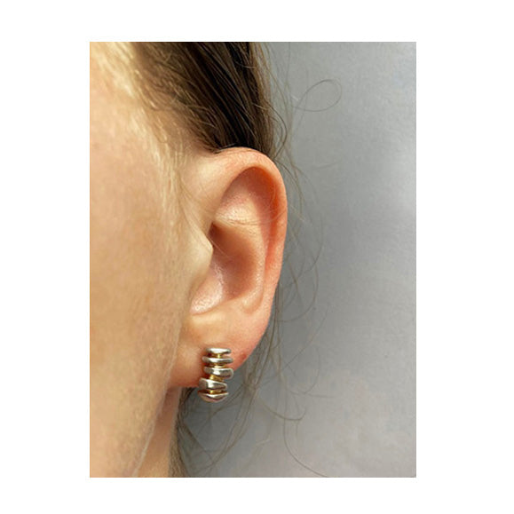 Silver Stack Earrings