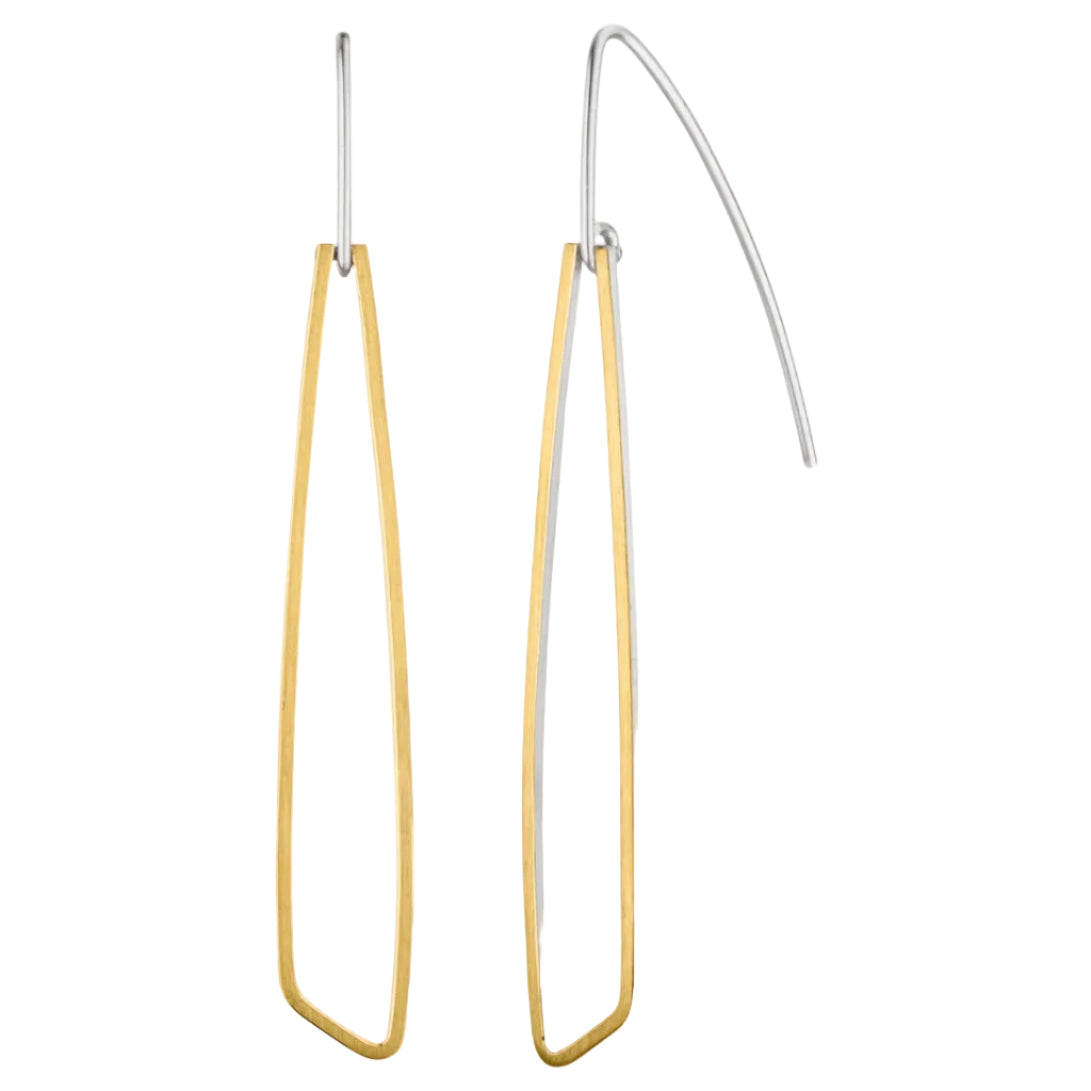 O976 - Silver & Gold Long Drops