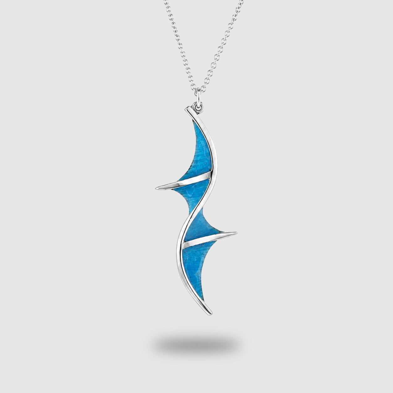 Peace Bridge Large Enamelled Pendant