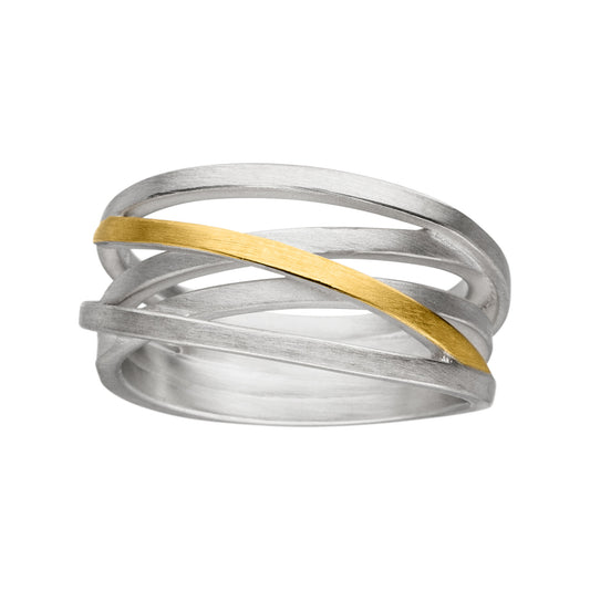 R1281 - Silver and Gold Ring