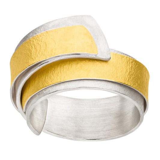 R1378 - Silver and Gold Ring