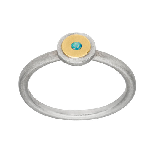 R668 - Silver and Opal Ring