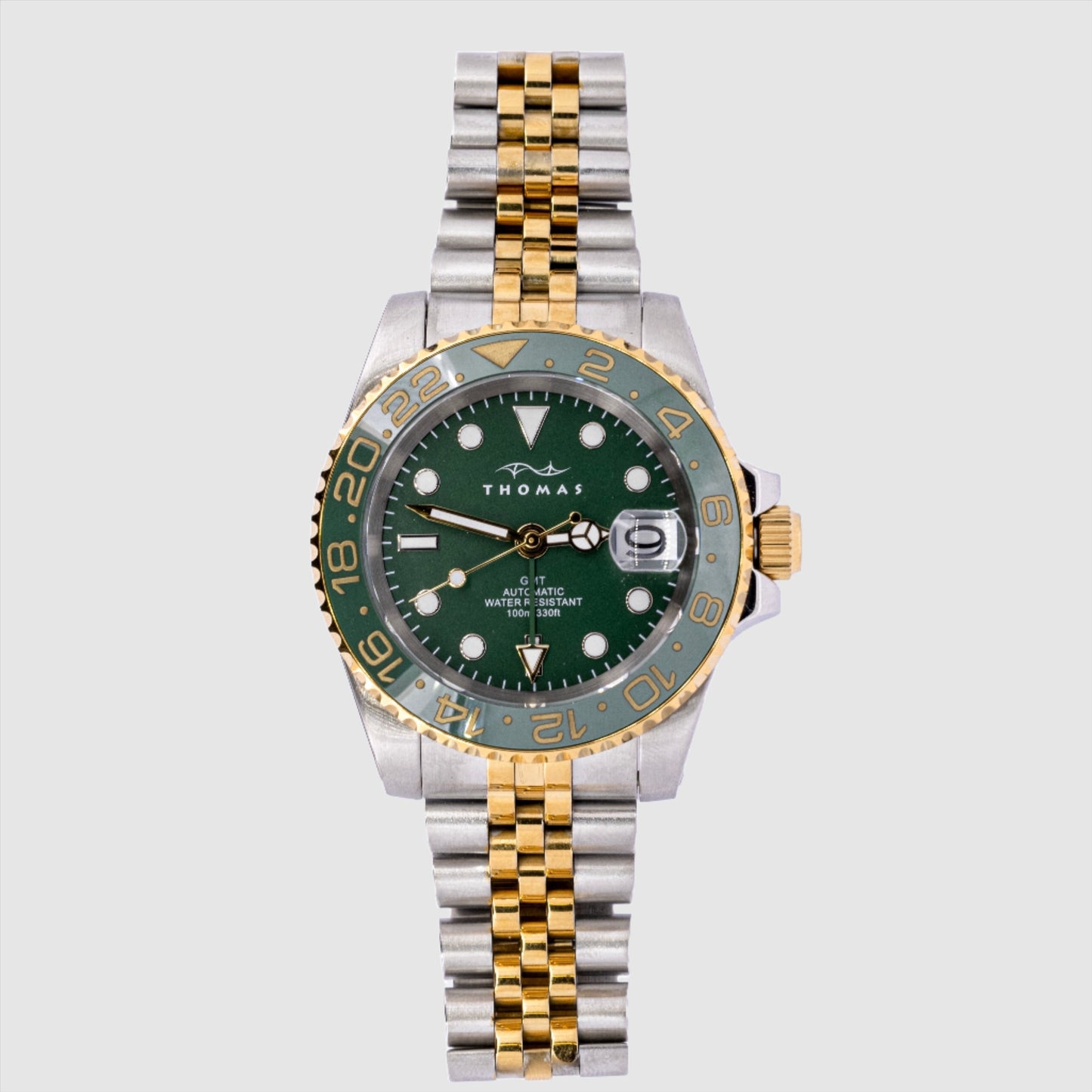 Thomas GMT Diver 40mm Royal Green