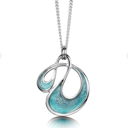 Storm Small Enamel Pendant Necklace