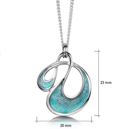 Storm Small Enamel Pendant Necklace