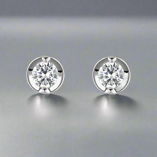 18ct Classic Diamond Stud Earrings