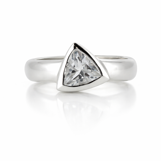 Trillion Topaz Ring