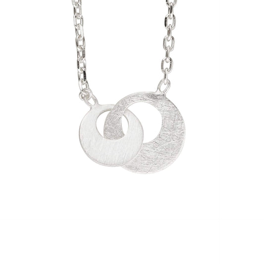 Silver Linked Circle Necklace