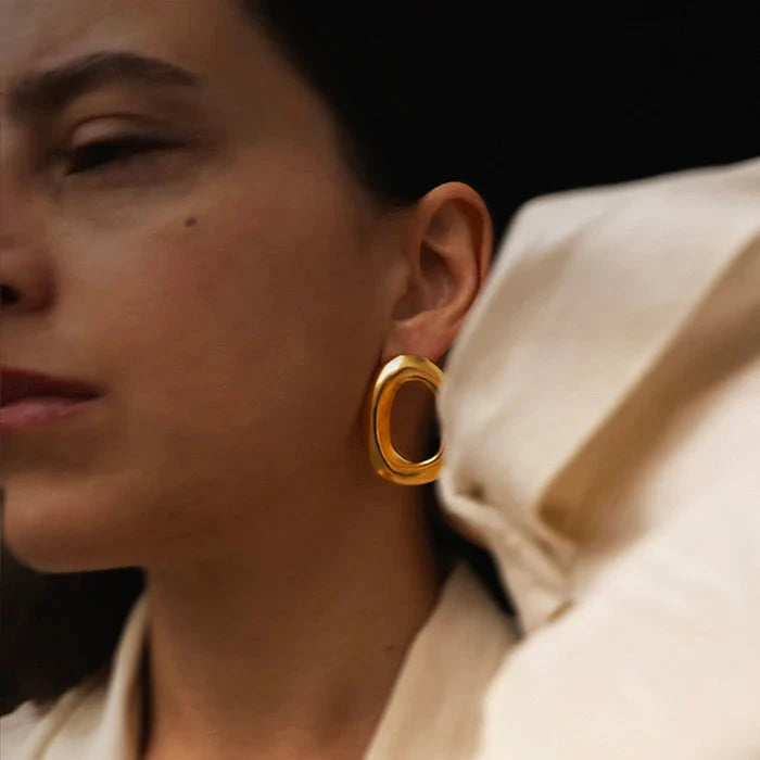 Ecos - Large Gold Earrings