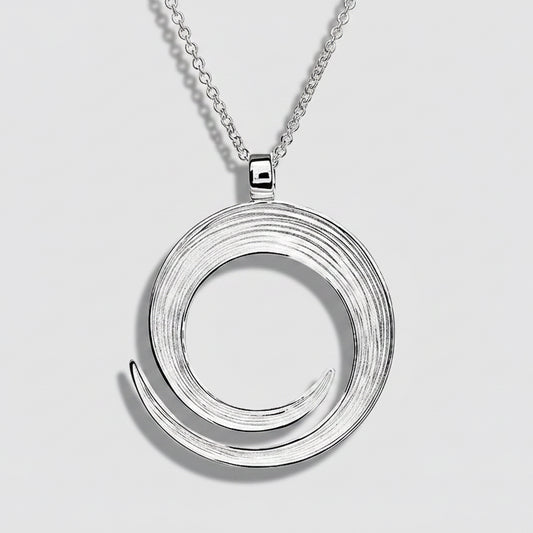 Sterling Silver Sand Ripples Pendant