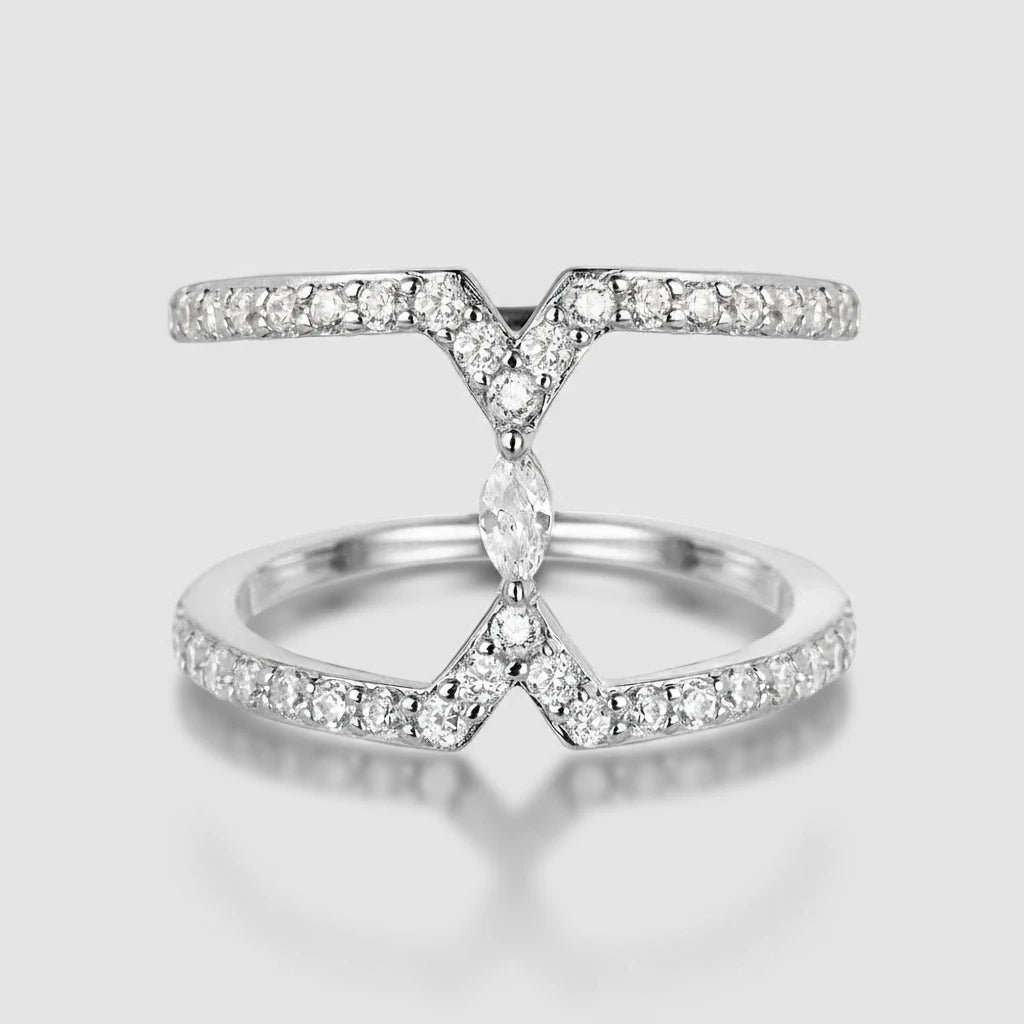 CZ Cuff Ring