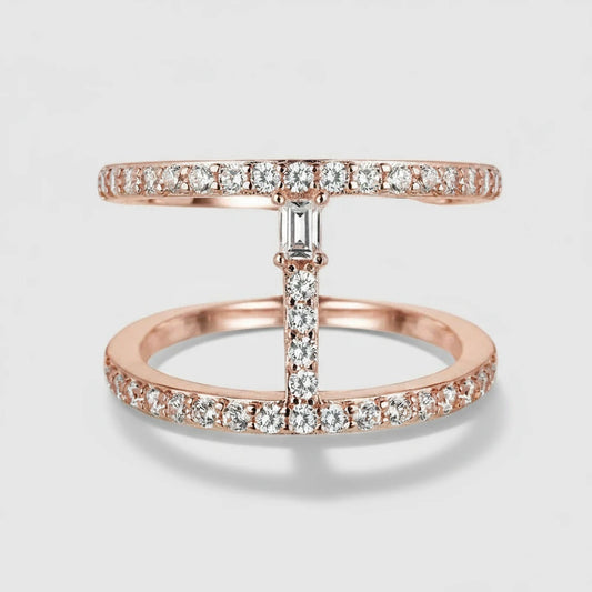 CZ Cuff Ring