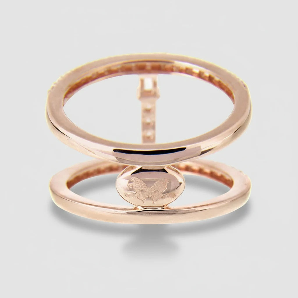 CZ Cuff Ring
