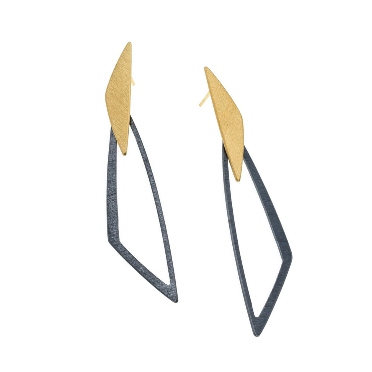 Open Triangle Drop Earrings