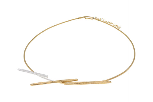 Dual Tone Bar Necklet