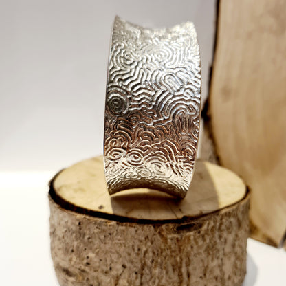 Textured Cuff Bangle