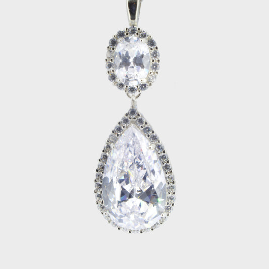 Large CZ Pendant