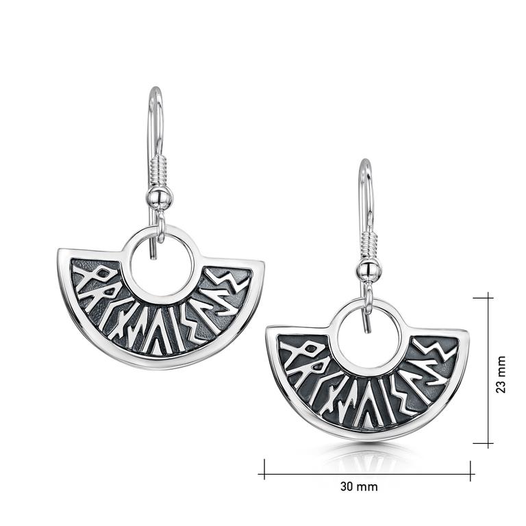 Runic Drop Earrings