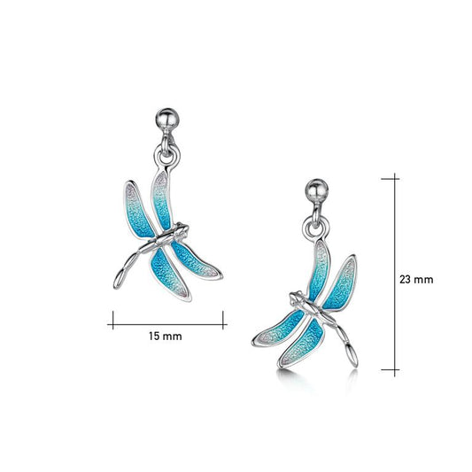 Dragonfly Drop Earrings