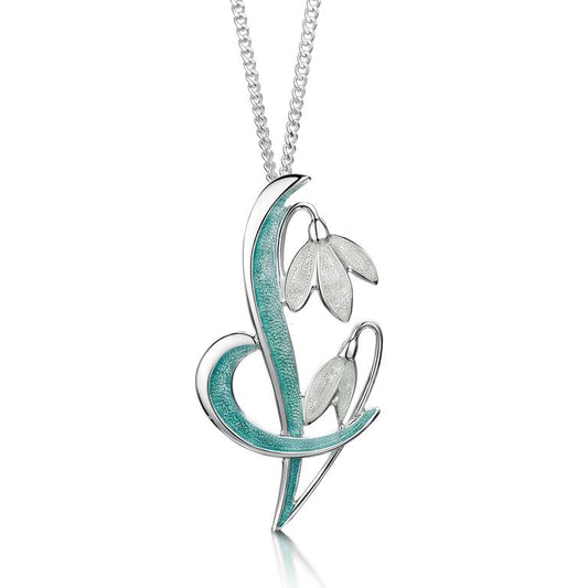 Dual Snowdrop Pendant