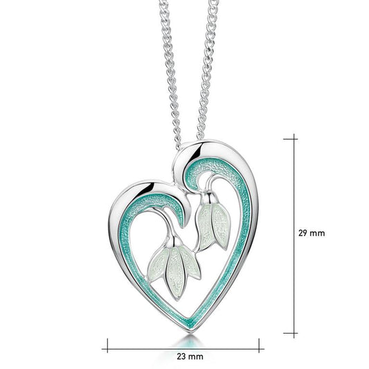 Heart Snowdrop Pendant