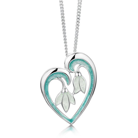 Heart Snowdrop Pendant