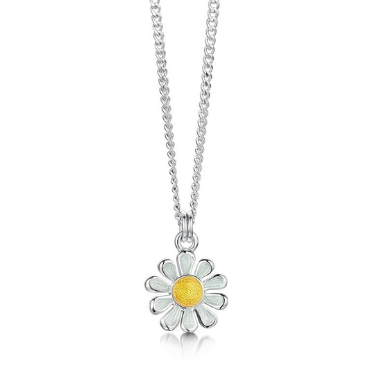 Daisies at Dawn Petite Enamel Pendant