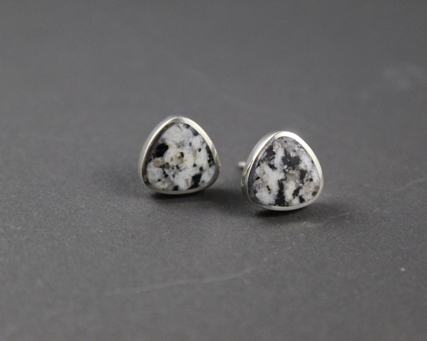 Donegal Granite Square Stud Earrings