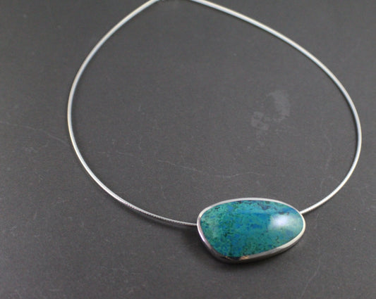 Statement Chrysocolla Necklet