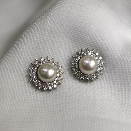 Pearl Stud Earrings